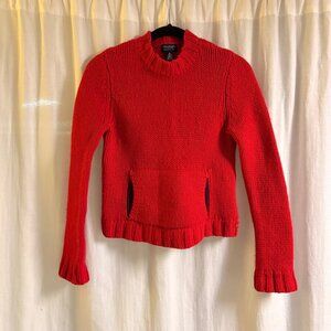 Vintage American Eagle 100% Merino Wool Chunky Knit Red Sweater | Women’s M